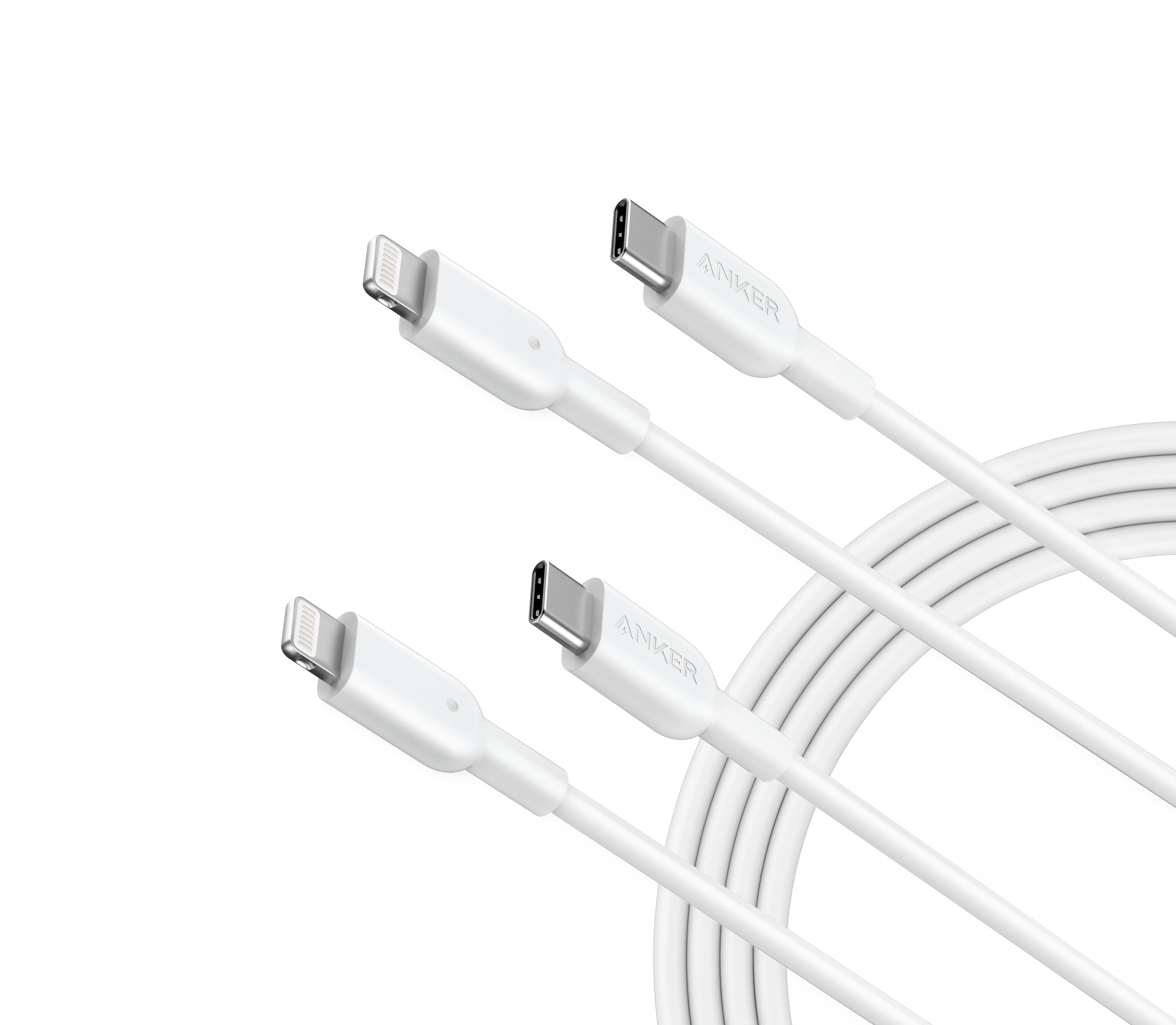 Anker 321 USB-C to Lightning Cable (6 ft, 2-Pack)